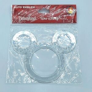 Disney Mickey Mouse Silver Auto Emblem Sticker NEW #1467